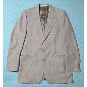 Vtg Yves Saint Laurent Dillards Men Store Herringbone Blazer Mens size 45?